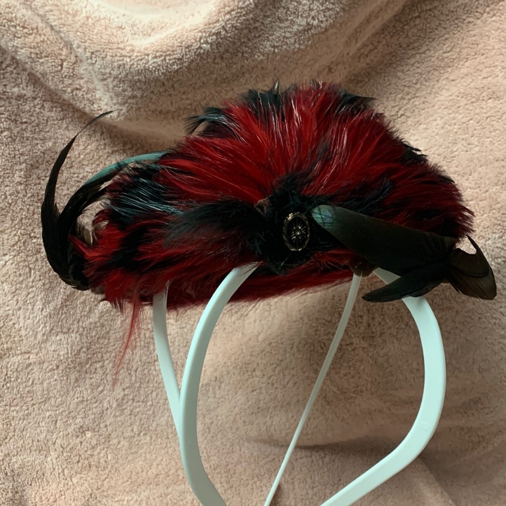 Feather headband trim for Western cowboy hat